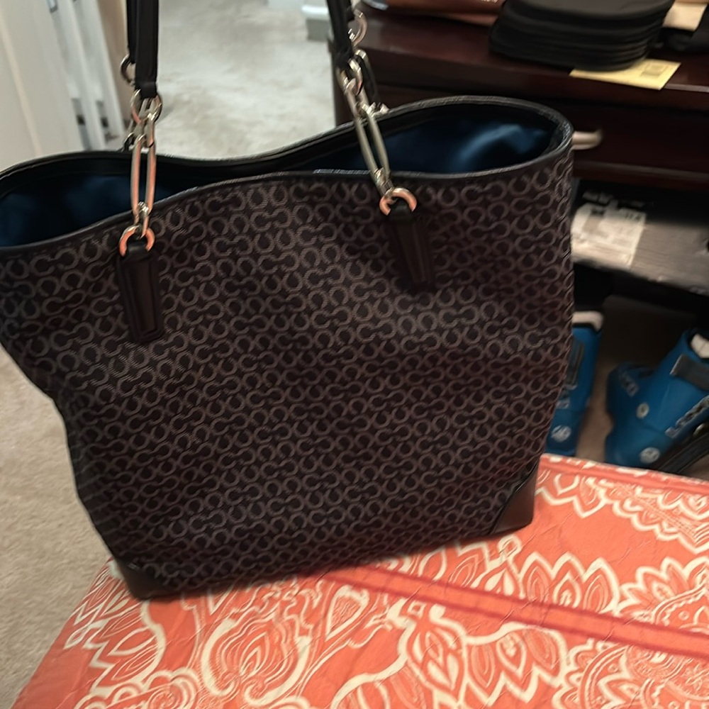 Coach tote bag used